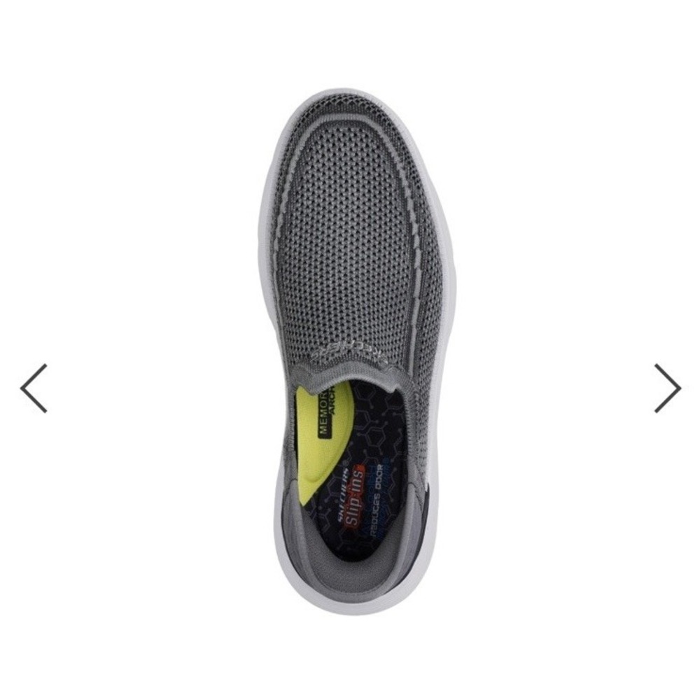 Skechers Hands Free Slip-ins Garza Brent Shoes Men's 10.5 Charcoal Grey Loafers - Picture 3 of 15